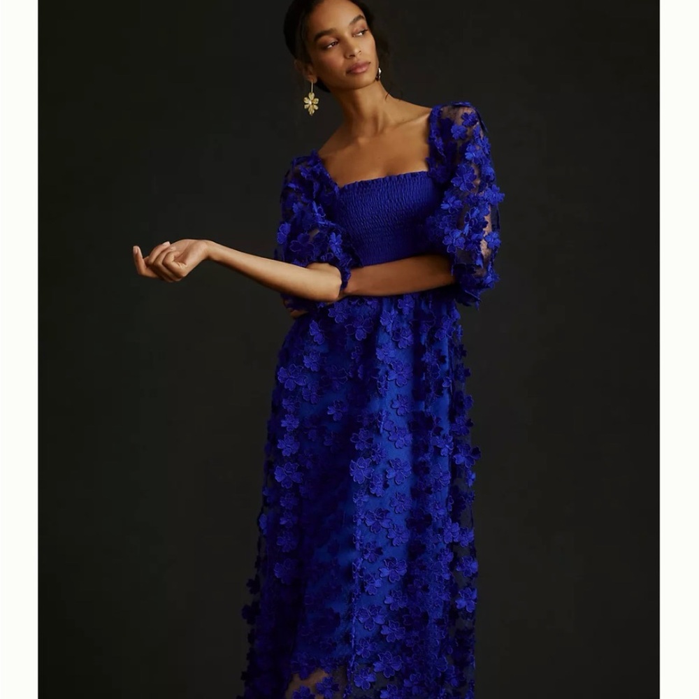 Delfi Collective 3-D Floral Dress from Anthropologie